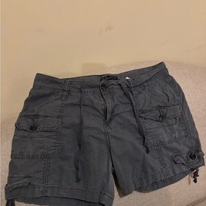 Women's Charcoal Cargo Shorts